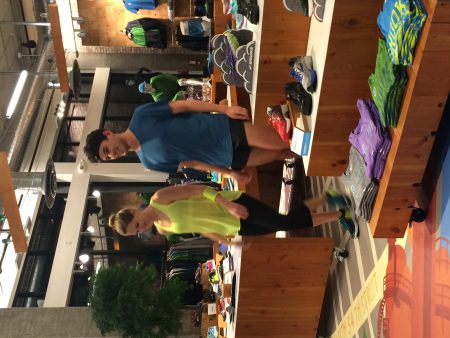 Brooks' employees modeling Spring looks