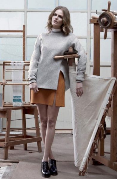 Jada Kristen slit wrap skirt