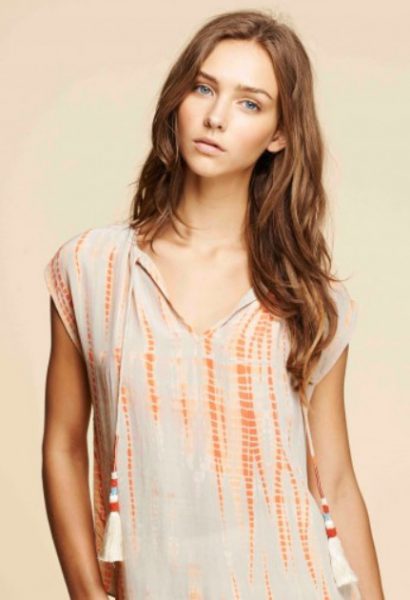 Pepin Tie-Dye Tassel Top