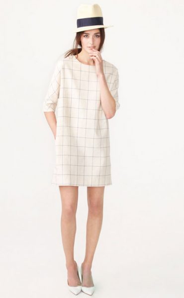 Kule Window Pane Print Lucy Dress