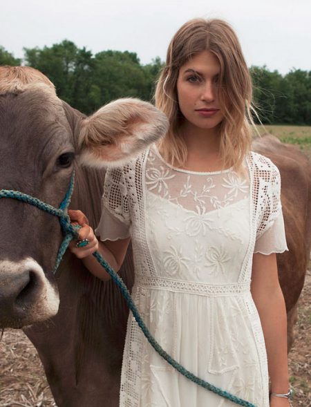 Prairie Chic Lace Dress