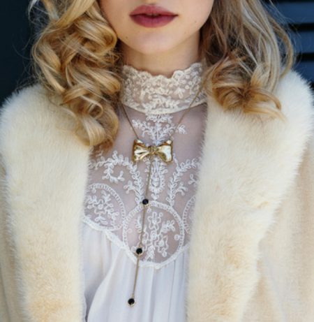Le Cadeau by Mr. Kate Tuxedo Convertible Necklace